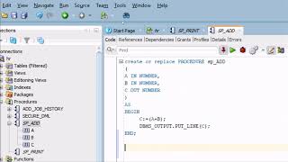 How To Create Stored Procedures in Oracle Database [upl. by Albemarle]