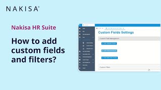 Administrator Training 6 How to add custom fields and filters – Nakisa HR Suite OrgDesign software [upl. by Ranice]