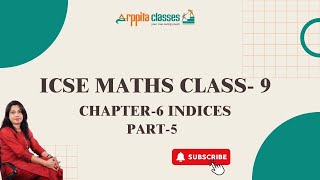 class 9th math chapter 6 indices  Chapter 6 indices  class 9 icse indices solution [upl. by Alain137]