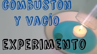 EXPERIMENTO PARA NIÑOS 2 quotCombustión y vacíoquot  Profe Murillo [upl. by Anett36]