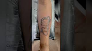 Baby foot tattoo☎️94876 40179  📍salemtamilnadu tattoo babyfoot tattooartist [upl. by Garey]