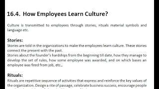 How Employees Learn Culture  OB [upl. by Tnarud979]