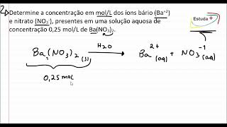 Como calcular a concentração molar de íons [upl. by Nyliak935]