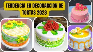 Tendencia en decoración tortas 2023 [upl. by Adnilrem]