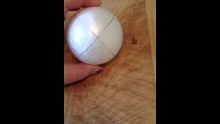 Polystyrene ball review  Make christmas baubles [upl. by Kcirdahs834]