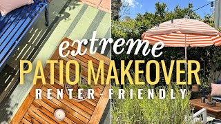 DIY Backyard Patio Makeover on a Budget 🏡🪴 EASY Outdoor Living Space Ideas [upl. by Ariamoy]