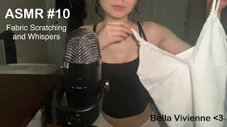 ASMR 10  Fabric Scratching and Whispers New Clothes Haul and Tingly Whispers [upl. by Karoline75]