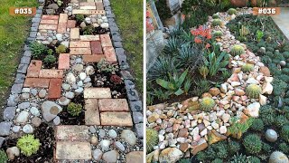 100 Front Yard Landscaping Ideas With Rocks  Simple Rock Garden Ideas [upl. by Ellehcram]