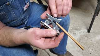 HOW TO SHARPEN A DOUBLE EDGE BROADHEAD [upl. by Ecirtemed]