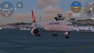 Aerofly FS Global New Expert Flight Info Geneva B777 Take Off [upl. by Deeann]