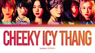 신곡 스테이씨 치키 아이씨 땡 가사 STAYC Cheeky Icy Thang Lyrics  Metamorphic Album  1 Thing  Nada [upl. by Bull853]