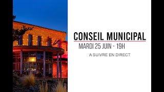 Conseil municipal mardi 25 juin [upl. by Yetnruoc320]