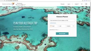 Trip planner for DMOs Tourism Australia example [upl. by Kaczer517]