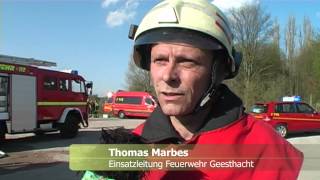 Großbrand an der Fischtreppe in Geesthacht [upl. by Waring]