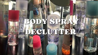 Body spray declutter  Body sprays I now hate 🤢 [upl. by Aiciled]