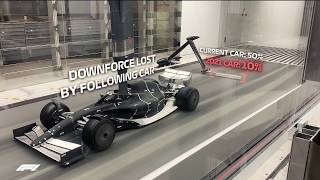 FIRST LOOK Formula 1’s 2021 car in the wind tunnel [upl. by Aicilehp561]