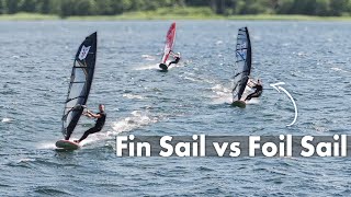 SAME PERFORMANCE with LESS EQUIPMENT We compared our fin amp foil sails [upl. by Adalbert248]