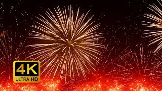 Colorful Firework with Sounds Screensaver 4K UltraHD [upl. by Zacarias]