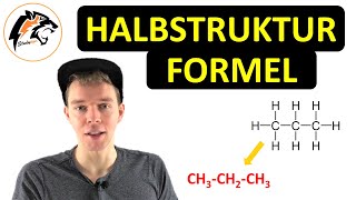 HALBSTRUKTURFORMEL zeichnen  Chemie Tutorial [upl. by Phedra]