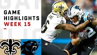 Saints vs Panthers Week 15 Highlights  NFL 2018 [upl. by Suolekcin]