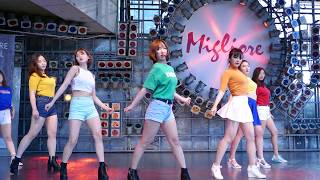 4K 170611 댄스팀 클라썸 Clawsome  AfterSchool Bang  밀리오레 직캠 fancam [upl. by Nylasoj]