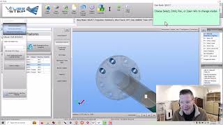 VTubeSTEP  New Super Easy Angle Clocking of Imported Flange Holes to Bend Planes [upl. by Orelu]