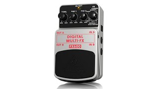 DIGITAL MULTIFX FX600 Digital Stereo MultiEffects Pedal [upl. by Llerrut]