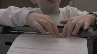 Learning Braille at Jenkins Elementary [upl. by Amikan]