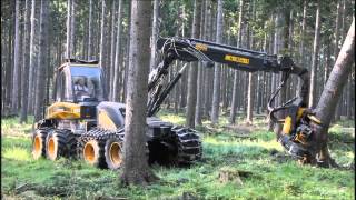 Ponsse Ergo 8w Harvester im Starkholz [upl. by Odeen]