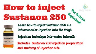 How to inject Sustanon 250 intramuscularly into the thigh [upl. by Burford328]