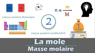 la MOLE  masse molaire atomique et moléculaire [upl. by Aetnahc]