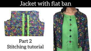 Jacket design jacket cutting and stitchingpart 2 [upl. by Nylinnej]