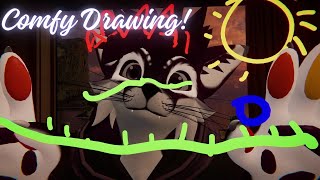 Furry ASMR Comfy Drawing [upl. by Tonkin]