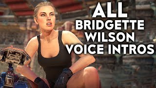 MORTAL KOMBAT 11 All Bridgette Wilson Sonya Intros Dialogue MK11 Movie Skin [upl. by Malinda]