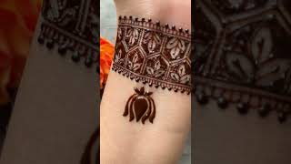 Simple mehendi design  wrist mehendi shorts mehndi youtubeshorts ytshorts mehndidesign henna [upl. by Bolitho]