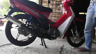 Yamaha ss110 sound yypang exhaust 110SSB2 [upl. by Retrac974]