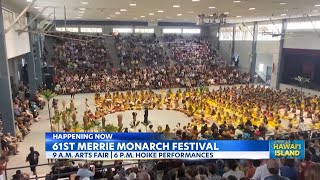 61st Merrie Monarch Festival kicks off with Hawaiian Arts Fair and Hoike performances [upl. by Harutak36]