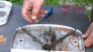 DISASSEMBLING MECHANICAL BATHROOM SCALE [upl. by Hawkins]