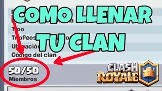 COMO HACER CRECER TU CLAN RAPIDO Clash Royale [upl. by Tound330]