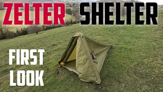 Zelter Shelter first impressions new kit for Wild Camping UK [upl. by Evita]