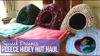 Squeak Dreams Fleece Hidey Hut Haul  Piggie Crumbs [upl. by Damiani522]