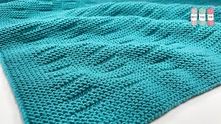 How to Knit the quotCasperquot Baby Blanket [upl. by Etessil947]