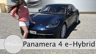 2017 Porsche Panamera 4 EHybrid Test  Panamera Plugin Hybrid ENGLISH Subtitles  Autophorie [upl. by Natlus]