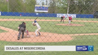 Misericordia Baseball 137 Win Over DeSales [upl. by Yspyg]