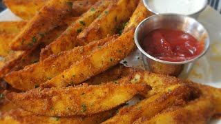 STEAK FRIES  How to make Perfectly seasoned oven fries [upl. by Liss]