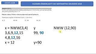 Egzamin Ósmoklasisty Zadanie Egzaminacyjne CKE z Cech Podzielności Liczb [upl. by Nalyr]