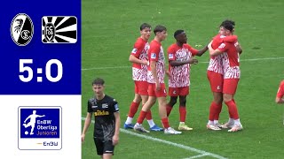 EnBWOberliga  AJunioren SC Freiburg  FC 08 Villingen 202324 [upl. by Toddie]