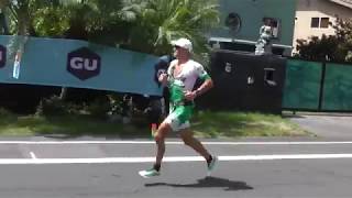 Lionel Sanders during the marathon in Kona Ironman Hawaii 2018 [upl. by Auliffe8]