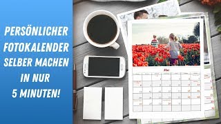 📅 Persönlicher Fotokalender selber machen in nur 5 Minuten [upl. by Tanaka]