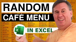 Excel  Random Cafeteria Menu  Episode 1852 [upl. by Okihcim]